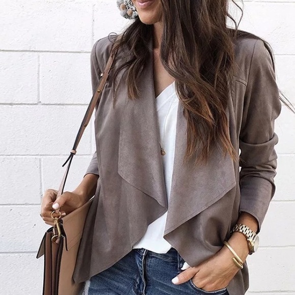 Brown light thin cardigan jacket - Picture 2 of 8